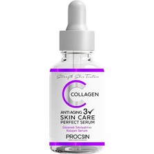 Renas Store Procsın Anti-Aging Kolajen Serum, Kırışıklık Karşıtı & Gözenek Sıkılaştırıcı, Yaşlanma Karşıtı & Cilt Yenileyici, Günlük Bakım, 20 ml