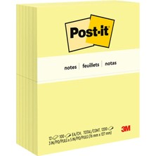 Renas Store Post-It Pop-Up Notlar 7,6X12,7 Cm, 12 Ped, Amerika'nın 1 Numaralı Favori Yapışkan Notları, Kanarya Sarısı, Temiz Kaldırma, Geri Dönüştürülebilir (655)
