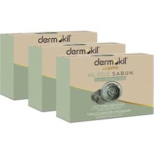 Renas Store Dermokil Kil Özlü Doğal Katı Sabun 100 gr x 3 Adet