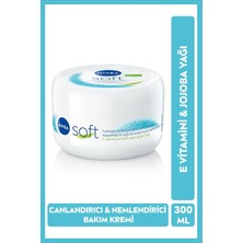 Renas Store Nıvea Soft Nemlendirici El ve Vücut Bakım Kremi, 300ML, Jojoba Yağı ve E Vitamini