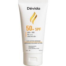 Renas Store Dévida Güneş Kremi Cilt Lekesi Önleyici Spf 50+ Uva Uvb Koruyucu Uvactive 400+ Krem