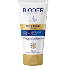 Renas Store Bioder El ve Tırnak Bakım Kremi 50 ml – Biotin, Niasinamid ve Çinko Içerikli Nemlendirici, Tırnak Güçlendirici