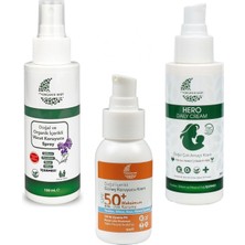 Renas Store Organik Baby Organik ve Doğal Içerik Vücut Koruyucu Sprey,güneş Kremi ve Çok Amaçlı Hero Anlık Yatıştırıcı 100ML