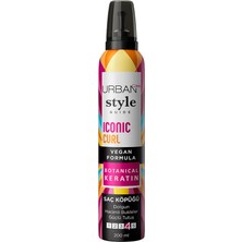 Renas Store Urban Care Style Guide Iconic Curl Hacimli Bukleler Sağlayan Saç Köpüğü- Güçlü Tutuş 200 Ml- Vegan