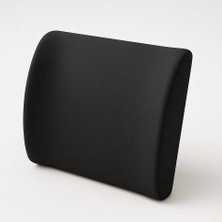 Renas Store Ergonomik Bel Destek Yastığı, Siyah, 35X34X12 Cm, Yıkanabilir Kılıf, Ayarlanabilir Kemer, Ofis ve Araba Için
