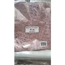 Renas Store Yapışkanlı Metalize Hediye Paketi Kendinden Bantlı Poşet Gift 30X35 cm 1 Paket 100 Adet