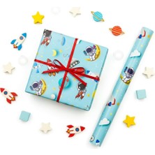 Renas Store 70X100 cm Çocuklara Özel Premium Hediye Paketleme Kağıdı 2'li Set | Eğlenceli Tema, Kalın, Kolay Sarılır, Özel Kutuda Rulo Gönderim | M4