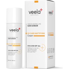 Renas Store Veela Matlaştırıcı Güneş Kremi Spf 50+ – Yağlı ve Karma Ciltler Için, Mavi Işık Koruması, Sebum Kontrollü, Uva/uvb Koruma, 50ML