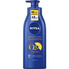Renas Store Nıvea Sıkılaştırıcı Vücut Sütü Q10 + C Vitamini (400 Ml), 48 Saat Vücut Nemlendirme, 10 Günde Sıkıl