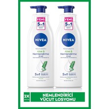 Renas Store Nıvea Aloe Vera Vücut Losyonu, Normal/kuru Ciltler, Derinlemesine Nemlendirici SERUM,400 ml X2 Adet