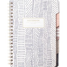 Renas Store Fringe Studio Büyük Sekmeli Defter, Tribal Lines", Esnek Ciltsiz Kapak, Kolej Kareli, 5 Konu/kalıp Kesim Bölücü, 180 Çizgili Sayfa (343007), Çok Renkli