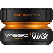 Renas Store Vasso Parlaklık Kazandıran Wax | Tüm Saç Tipleri | Doğal Tutuş ve Doğal Parlaklık | Aqua Usher 150 ml