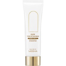 Renas Store Mıssha Aydınlık ve Işıltılı Görünüm Sunan Nemlendirici Makyaj Bazı 35ML Glow Sun Base SPF50+ /pa++++