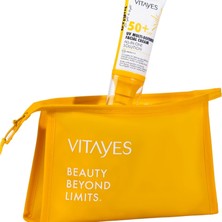 Renas Store Vıtayes Yüz Güneş Kremi SPF50 Çok Fonksiyonlu Yüksek Uv Koruma Yaşlanma Karşıtı Nemlendirme Cilt Bakımı, 50 ml