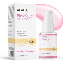 Renas Store Axwell Pembe Dokunmatik Tonlu Akşam Pembe Güneş Koruyucu, Spf 50+ Günlük Güneş Koruyucu, Suya Dayanıklı, Uva/uvb Çok Yüksek Koruma (60 Ml, 2,03 Fl.oz)