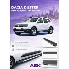AEK Modern Dacia Duster Premium Titan Alüminyum Yan Basamak