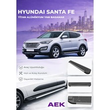 AEK Modern Hyundai Santa Fe 2016-2020PREMIUM Titan Alüminyum Yan Basamak