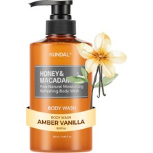 Renas Store Kundal Yoğun Nemlendirici Vücut Yıkama Jeli Honey&macadamia Pure Body Wash 500ML (Amber Vanilla)