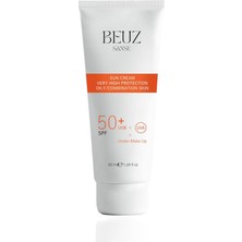 Renas Store Beuz Sanse SPF50+ Yağlı ve Karma Ciltler Için Çok Yüksek Korumalı Güneş Kremi & Makyaj Bazı - 50 ml