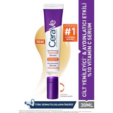 Renas Store Cerave Skin Renewing Cilt Yenileyici Aydınlatıcı C Vitamini Yüz Serumu 30 ml