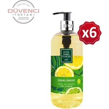 Renas Store Eyüp Sabri Tuncer Doğal Zeytinyağlı Sıvı Sabun Çeşme Limonu 500 ml x 6 Adet