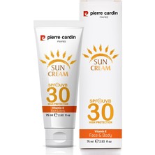 Renas Store Pierre Cardin Spf 30 Leke Karşıtı Yüksek Koruyucu Yüz Güneş Kremi 75 ml Normal ve Kuru Ciltler Için