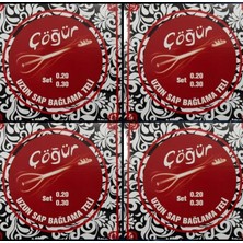 Renas Store Çöğür Uzun Sap Bağlama Saz Teli 0.20 4 Adet Tam Takım Tel + Her Takım Tel Için 2 Tezene (4 Adet Takım Tel 8 Tezeneli Paket)