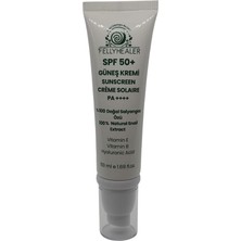 Renas Store Salyangoz Özlü Güneş Kremi, Spf 50+, Tüp, Krem Form, Renksiz, Aydınlatıcı ve Yaşlanma Karşıtı, 50 Ml, Tüm Cilt Tipleri