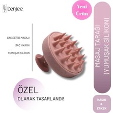 Renas Store Poni Silikon Saç Derisine Masaj Yapan Şampuan Tarağı Pembe