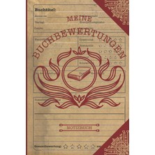 Renas Store Meine Buchbewertungen: Bücherwurm Notizbuch | Buchbewertung Für Buchliebhaber | Notizbuch A5 | 120 Seiten | Geschenk Für Leseratten | Geschenkidee Buch