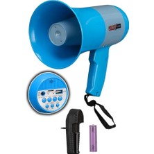 Renas Store Lastvoice Mgf-50 USB Şarjlı El Megafon 50 Watt Kayıt USB Siren (Şarj Aleti Içerisinde)
