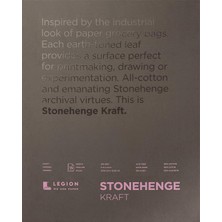 Renas Store STONEHENGE%100 Pamuk Orta Ağırlık Pedi, Kraft, 250GSM, Kuru Ortam Için 15 Yaprak (11X14)