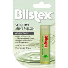 Renas Store Blistex Sensitive Mint Melon Uzun Süreli Nemlenmeyi Destekleyen Kurtarıcı Dudak Bakım Kremi 4.25 G