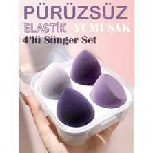 Renas Store Makyaj Süngeri Kutulu Set 4'lü