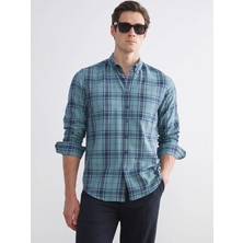 Lc Waikiki Yeni Sezon Regular Fit Uzun Kollu Ekose Armürlü Erkek Gömlek