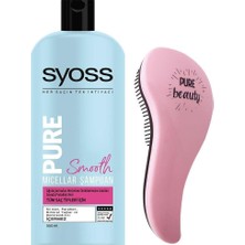Renas Store Syoss Pure Smooth Micellar Şampuan 550ML + Saç Fırçası Seti