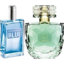 Renas Store Avon Individual Blue 100 ml Erkek Edt + Eve Truth 50 ml Kadın Edp Parfüm Seti