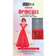 Renas Store Mara Kozmetik Princess Yıkanabilir Su Bazlı Çocuk Ojesi - Kırmızı (Törpü Hediyeli)