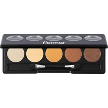 Renas Store Color Palette Ince Yapılı & Doğal Işıltılı 5'li Kompakt Göz Farı Paleti