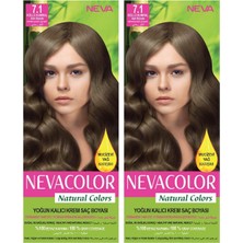 Renas Store Natural Color Saç Boyası 7.1 Küllü Kumral 2'li Set