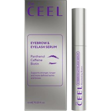 Renas Store The Ceel Kaş ve Kirpik Bakım Serumu 6 ml - Peptit Kompleks, Arginine, Hint Yağı ve Biotin Içeren Besleyici ve Nemlendirici Kaş Kirpik Bakımı, Daha Dolgun ve Bakımlı Görünüm