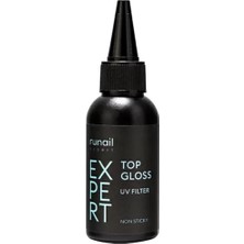 Renas Store Fontenay Runail Top Gloss Non Sticky – Uv Filtreli Parlak Top Coat, 50 ml (Runail Expert No: 118) Şeffaf