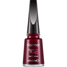 Renas Store Flormar Oje- Quick Dry Nail Enamel Çabuk Kuruyan Koyu Bordo Oje 8690604378784 34000009-QD22 Red Velvet One Size