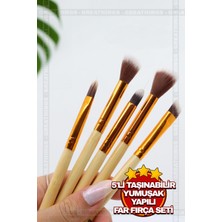Renas Store 5'li Taşınabilir Yumuşak Yapılı Sabitleme, Kapatıcı, Aydınlatma Detaylandırma Fırçası