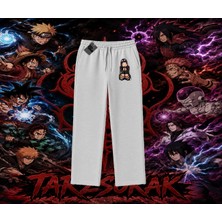 Tarzsokak Hinata Hyuga Naruto Anime Karakteri Unisex Baggy Eşofman Altı Beyaz