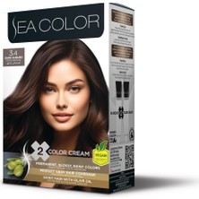 Renas Store Sea Color Set Saç Boyası 3.4 Koyu Kestane