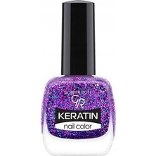 Renas Store Golden Rose Keratin Nail Color Glitter NO:414 - Oje
