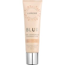 Renas Store Lumene Blur 16H Longwear Foundation SPF15 16 Saat Kalıcı Fondöten SPF15 Fresh Apricot