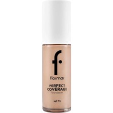 Renas Store Flormar Perfect Coverage Yüksek Pigmentli & Yarı Parlak Bitişli SPF15 Fondöten