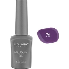 Renas Store Alıx Avıen Mor Kalıcı Oje 76-Yoğun Renk Veren Jel Oje 12 Ml-Nail Uv Gel Polish 76